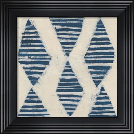 Framed Indigo Signals VII Print
