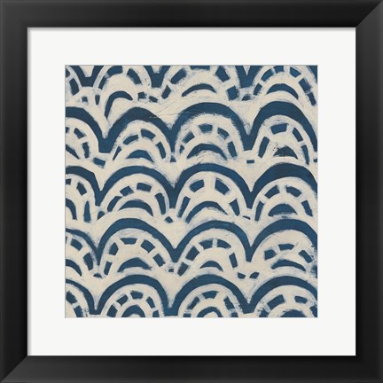 Framed Indigo Signals VIII Print