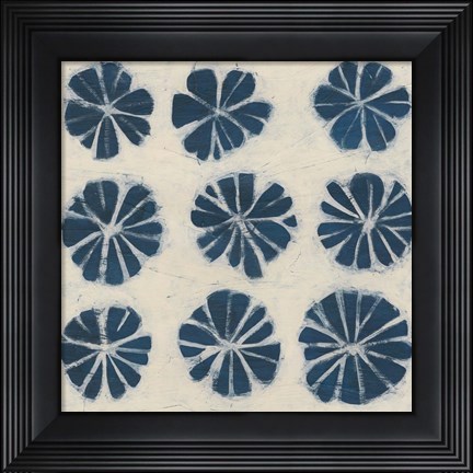 Framed Indigo Signals IX Print