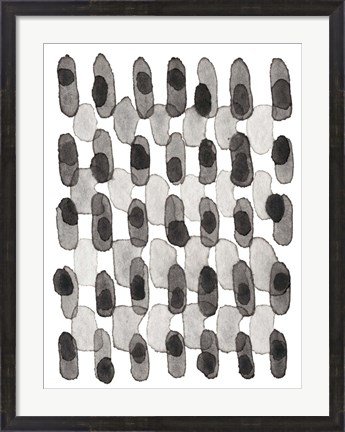 Framed Grey Slate I Print