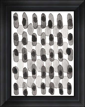 Framed Grey Slate I Print