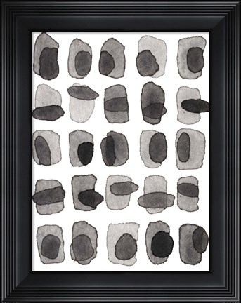 Framed Grey Slate II Print