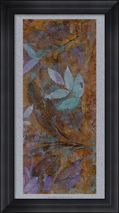 Framed Leaf Shimmer II Print
