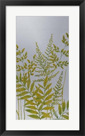 Framed Pattern of Leaves I Print