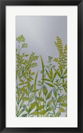Framed Pattern of Leaves III Print
