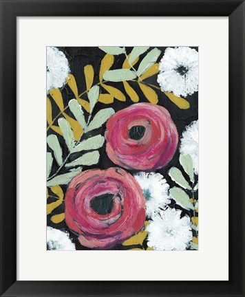 Framed Flor de Color II Print