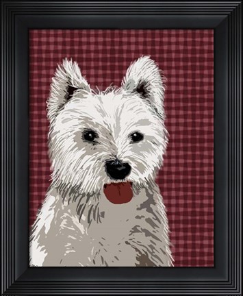 Framed West Highland Terrier Plain Print