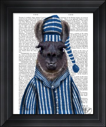 Framed Pyjama Llama Print