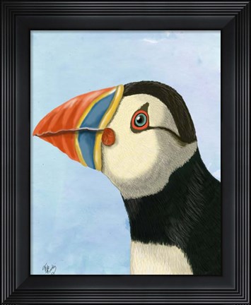 Framed Puffin Portrait Print