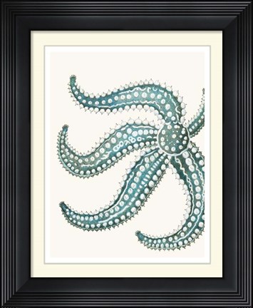 Framed Blue Underwater Scenes 1 e Print