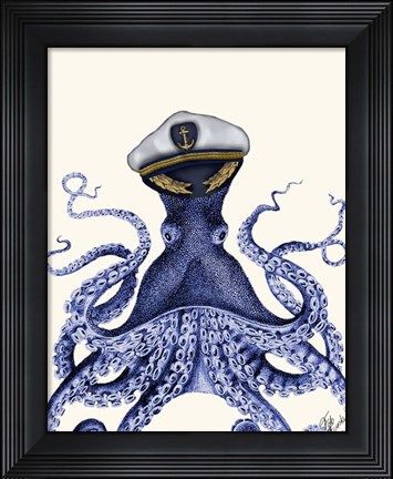 Framed Captain Octopus Print