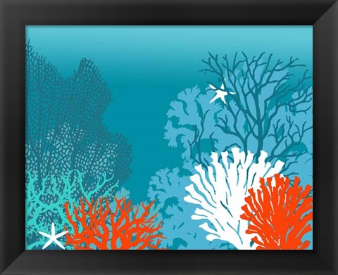 Framed Underwater Coral Print