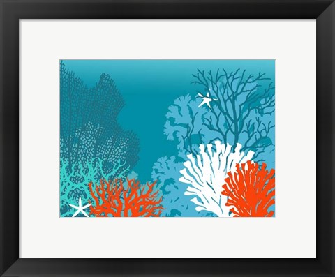Framed Underwater Coral Print