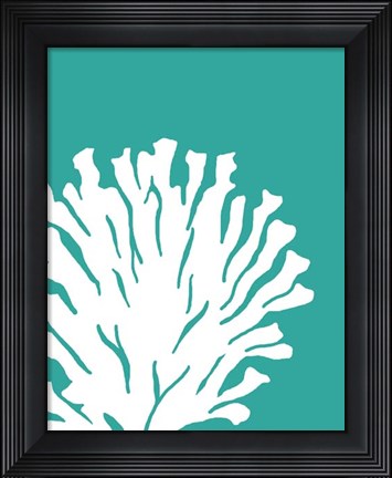 Framed Turquoise Coral Prints a Print
