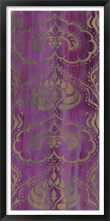 Framed Purple Arabesque II Print