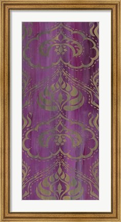 Framed Purple Arabesque II Print