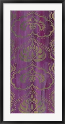 Framed Purple Arabesque II Print