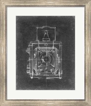 Framed Camera Blueprints I Print
