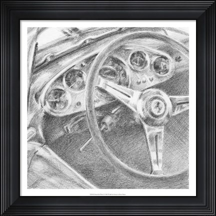 Framed Behind the Wheel I Print