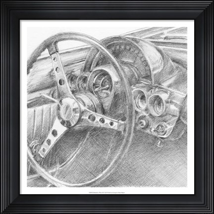 Framed Behind the Wheel II Print
