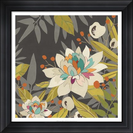 Framed Tropical Twilight I Print