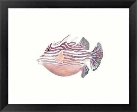 Framed Watercolor Tropical Fish II Print