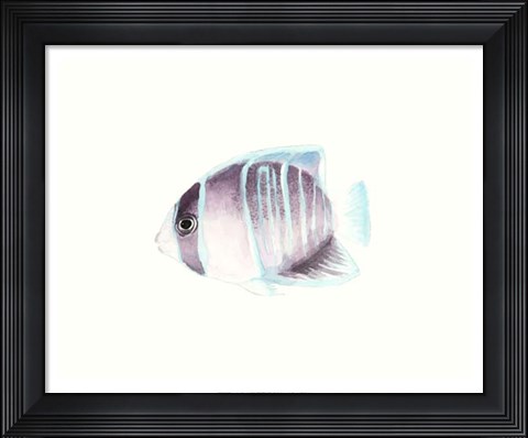 Framed Watercolor Tropical Fish III Print
