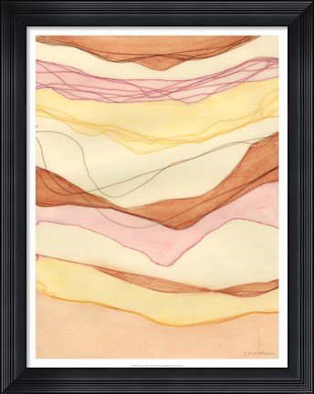 Framed Canyon Cascade I Print