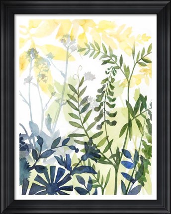 Framed Layered Blooms II Print