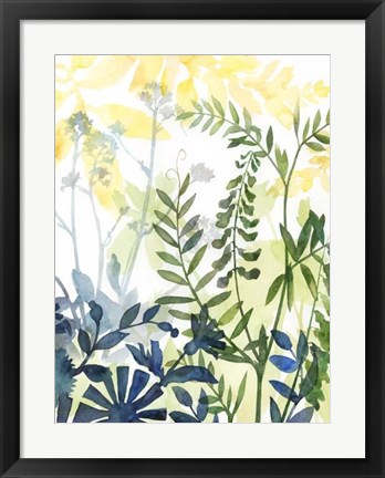 Framed Layered Blooms II Print