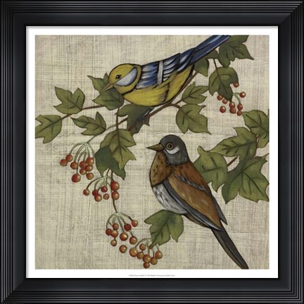 Framed Hanover Birds I Print