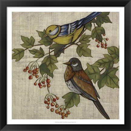 Framed Hanover Birds I Print
