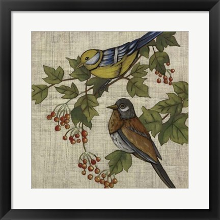 Framed Hanover Birds I Print