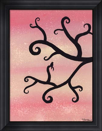 Framed Competing for Her Love I Print