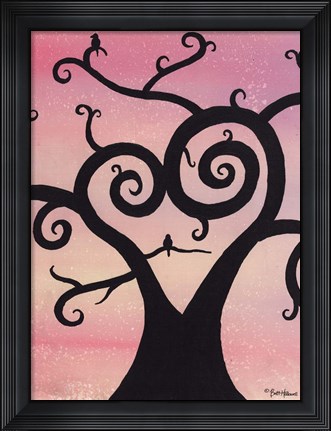 Framed Competing for Her Love II Print