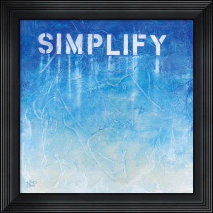 Framed Simplify Print