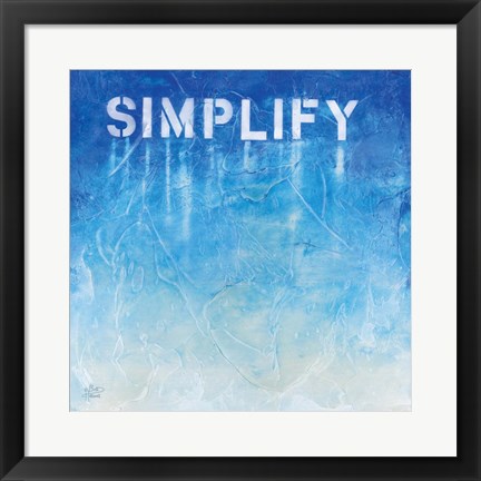 Framed Simplify Print