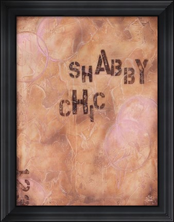 Framed Shabby Chic Print