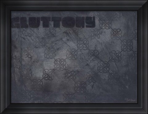 Framed Seven Deadly Sins - Gluttony Print