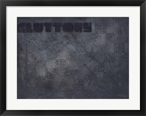 Framed Seven Deadly Sins - Gluttony Print