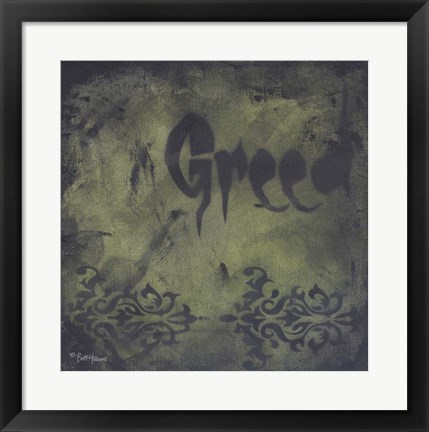 Framed Seven Deadly Sins - Greed Print