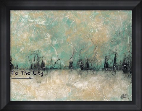 Framed To the City Print