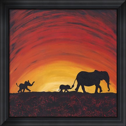 Framed Wait For Me Print
