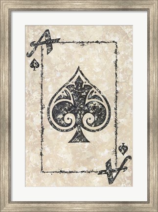 Framed Ace of Spades Print