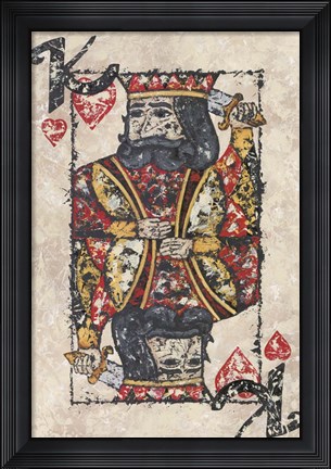 Framed King of Hearts Print