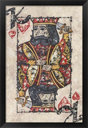 Framed King of Hearts Print