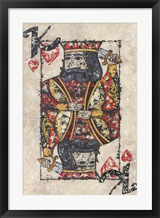 Framed King of Hearts Print