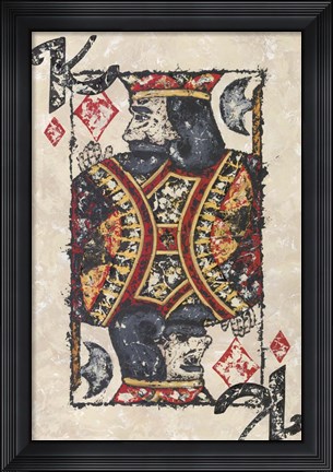 Framed King of Diamonds Print