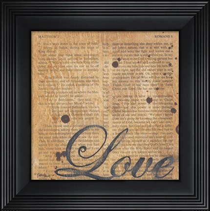 Framed Love Print
