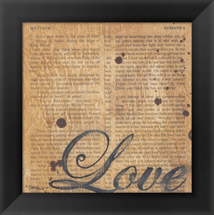 Framed Love Print